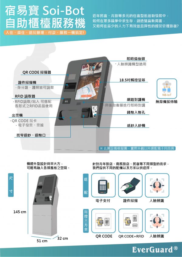 宿易寶-自助櫃檯服務機